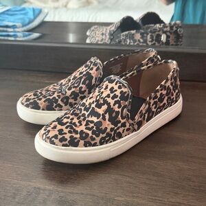 Leopard Print Slip-On Sneakers